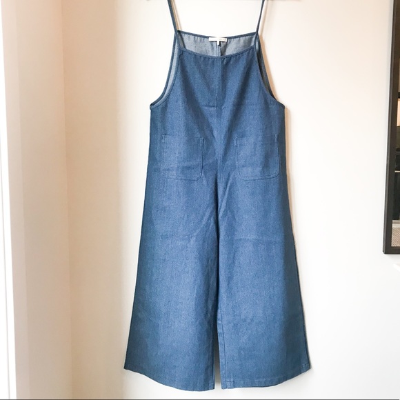 OAK + FORT Denim Jumpsuit Romper - Picture 2 of 7